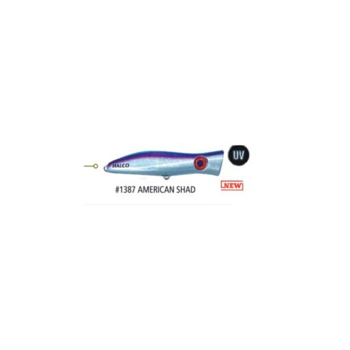 Halco roosta popper νέο χρώμα American shad